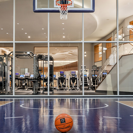 the waterline club indoor basketball court