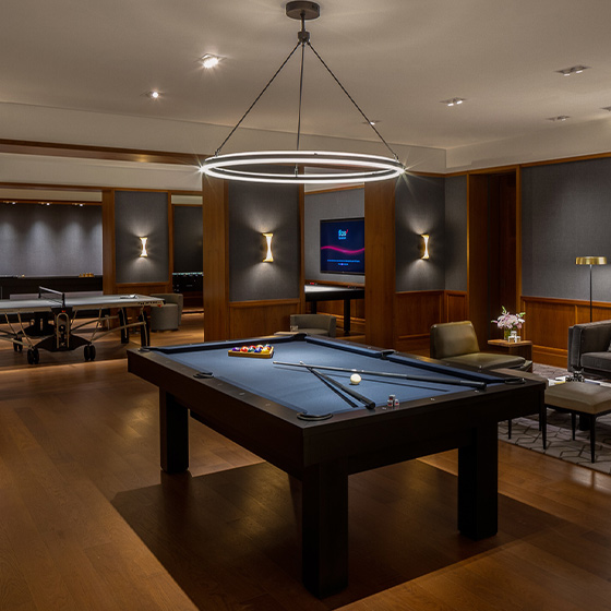 the waterline club games lounge