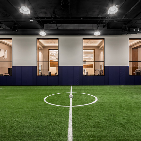 the waterline club indoor soccer field