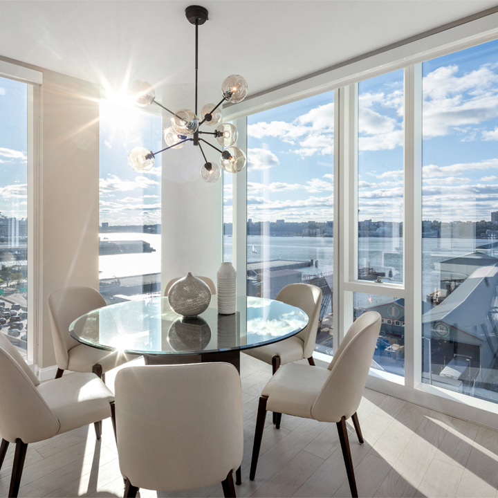 one waterline square featured dining area